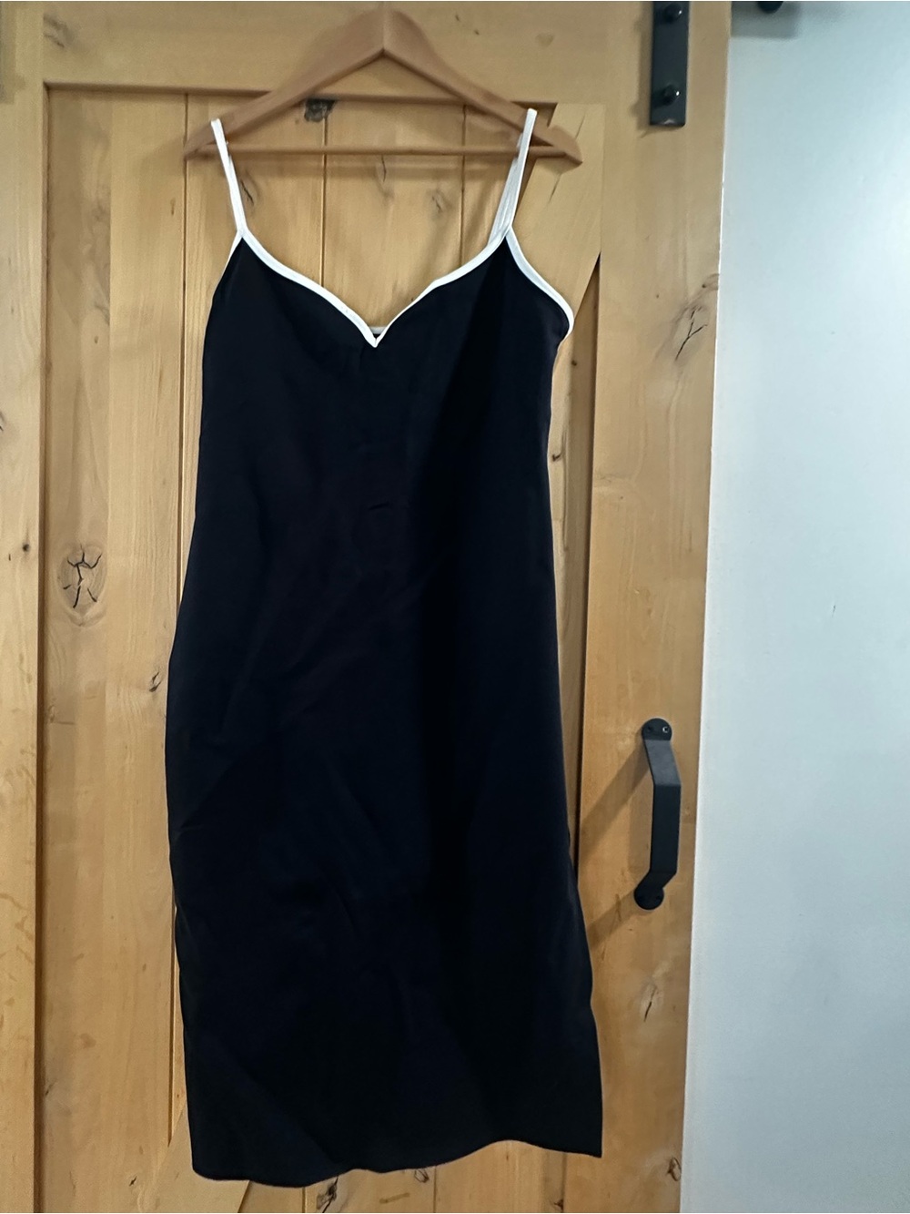 Abercrombie & Fitch Black Slip with White Trim
